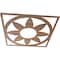 Ekena Millwork Blume Wood Fretwork Pierced Ceiling Medallion, Walnut, 26"OD x 9"ID x 1/4"T CMWP26X26X0250BLWA - alternate 4
